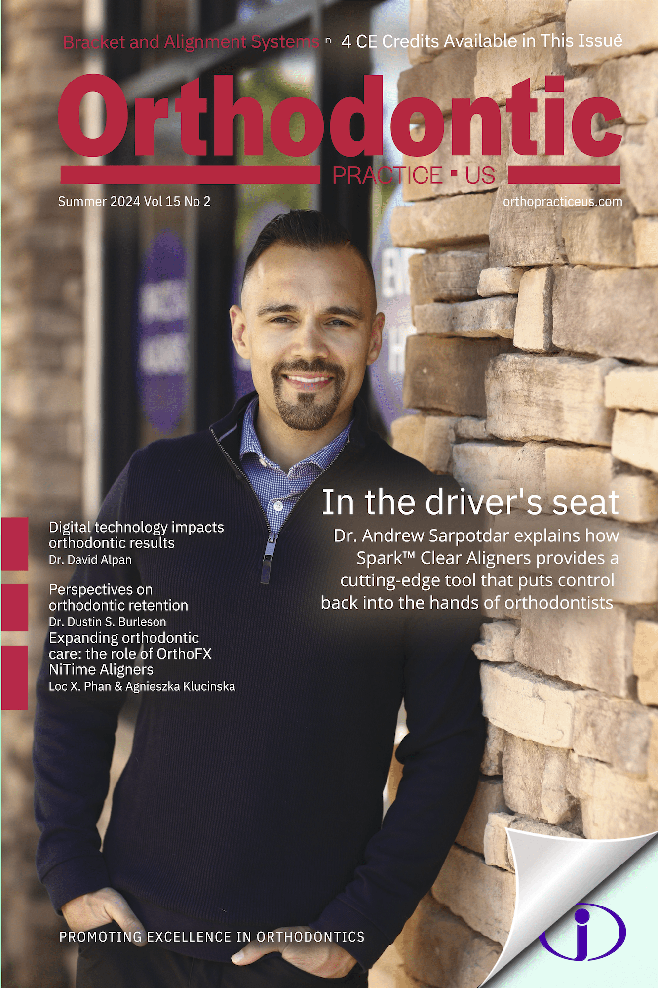 Dr. Sarpotdar on the cover of Orthodontic Practice magazine