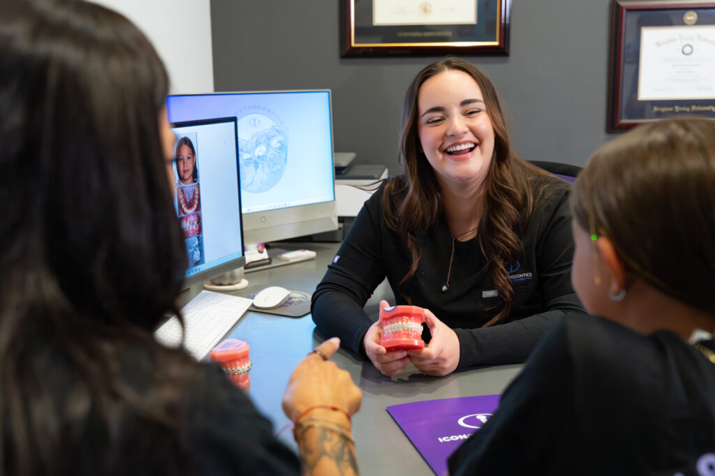 Patient consultation at Icon Orthodontics
