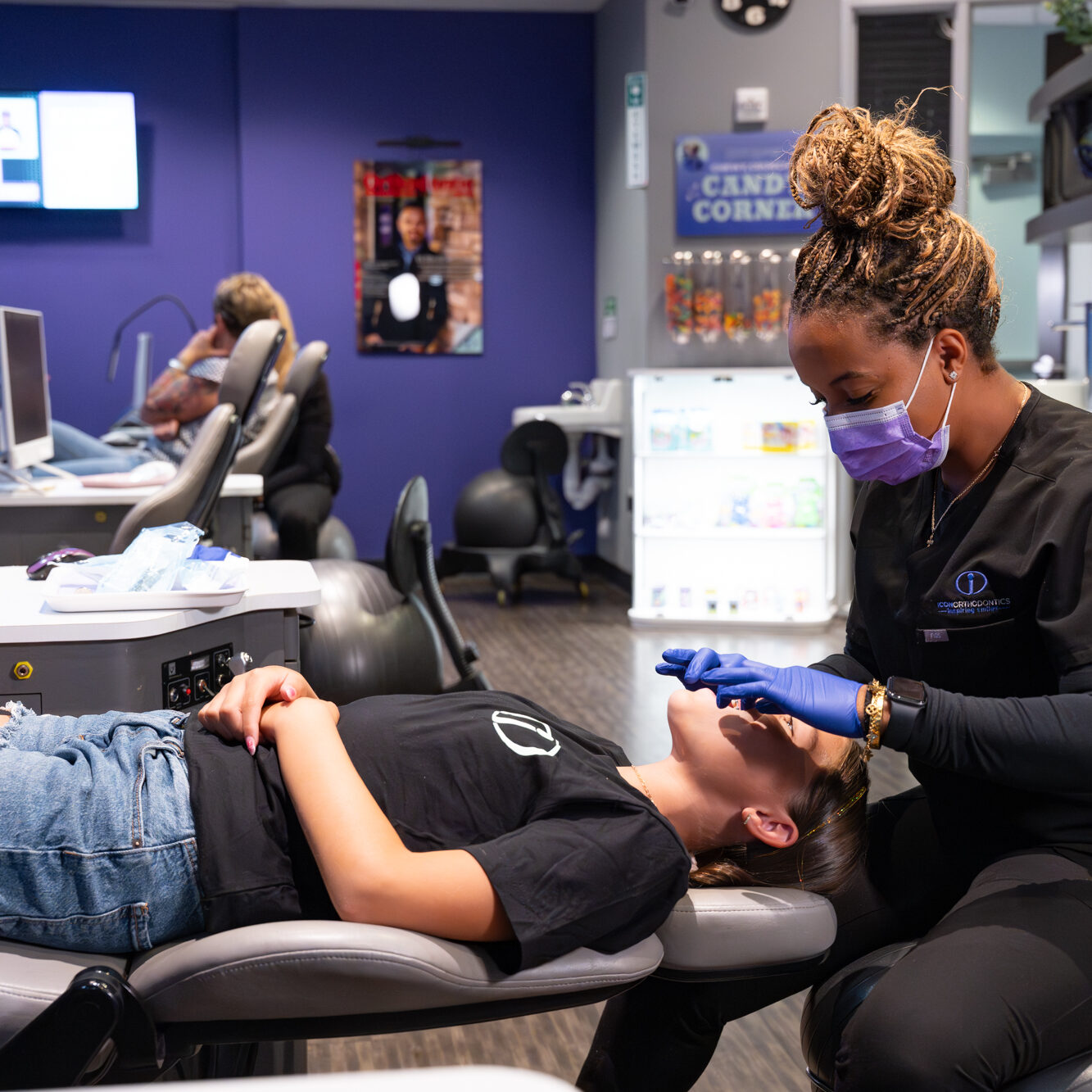 Patient consultation at Icon Orthodontics